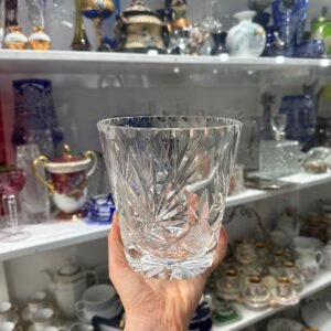 Exquisita hielera de cristal súper tallado