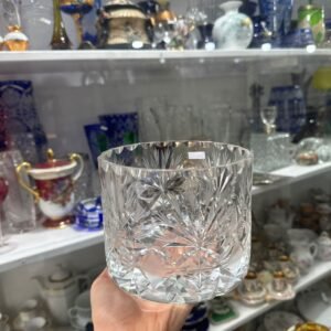 Exquisita hielera de cristal súper tallado