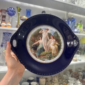 Plato de torta o masitero porcelana EPIAG checoslovaca