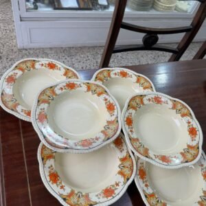 Juego de 6 platos hondos ingleses