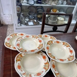 Juego de 6 platos hondos ingleses