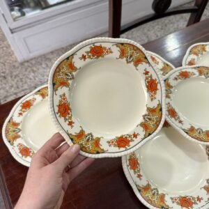 Juego de 6 platos de postre ingleses