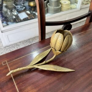 Flor de bronce cenicero
