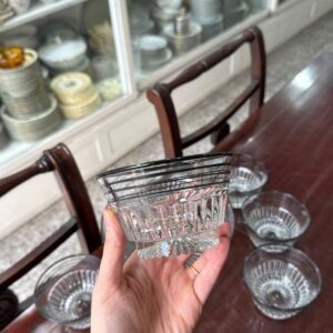 Fuente con 6 compoteras de vidrio