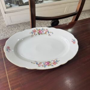 Fuente oval porcelana verbano