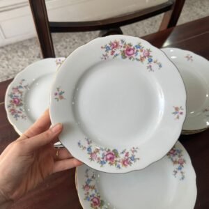 Juego de 8 platos de postre porcelana verbano