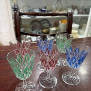 Juego de 6 copas de colores