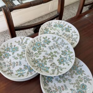 Juego de 10 platos playos porcelana MARLY