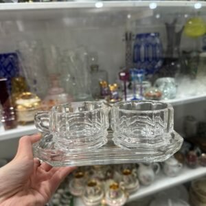 Set de especieros de cristal aleman