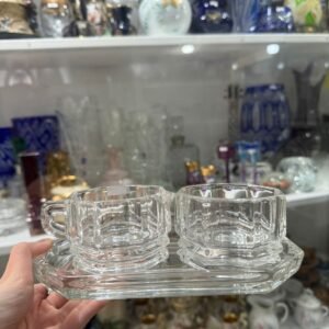 Set de especieros de cristal aleman