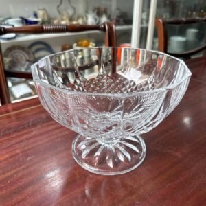 Frutera con pie cristal súper tallado