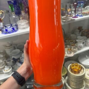 Florero de cristal de murano naranja