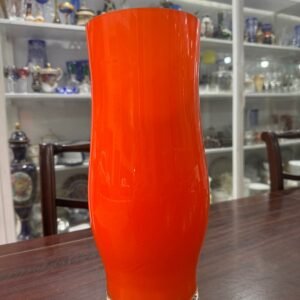 Florero de cristal de murano naranja
