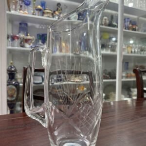 Jarra alta cristal tallado con pico vertedor