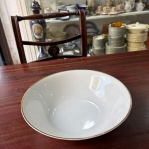 Ensaladera porcelana con guarda en oro