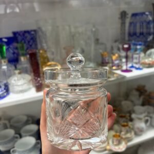 Dulcera de cristal tallado