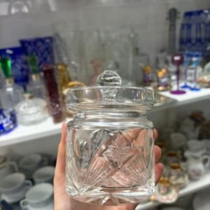 Dulcera de cristal tallado