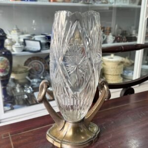 Florero de cristal súper tallado