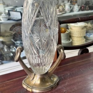 Florero de cristal súper tallado