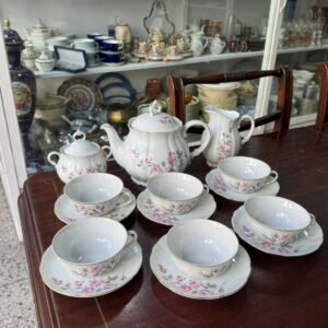 Juego de té porcelana verbano
