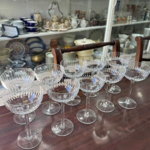 Juego de 10 copas de cristal para brindis o postre