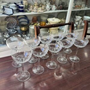 Juego de 10 copas de cristal para brindis o postre