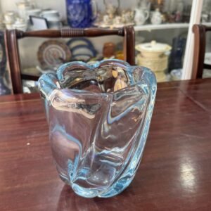 Florero de cristal de murano firmado Orrefors