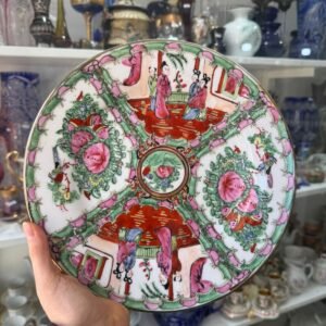 Plato porcelana oriental pintado a mano