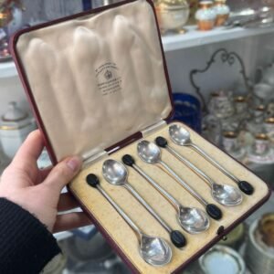 Juego de 6 cucharas de té inglesas MAPPIN WEB con su estuche
