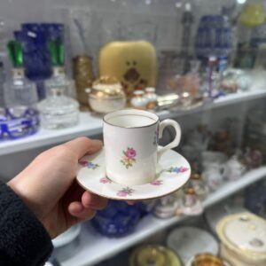 Dúo de café porcelana inglesa de colección