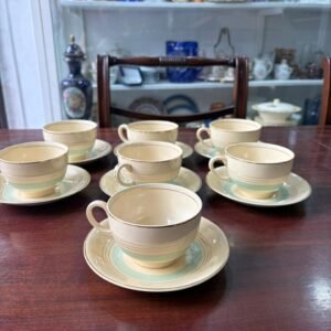 Juego de 7 dúos de té ingleses Johnson bros