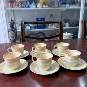 Juego de 6 dúos de café ingleses johnson bros