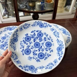 Juego de 6 platos playos porcelana MARLY