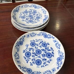 Juego de 6 platos playos porcelana MARLY