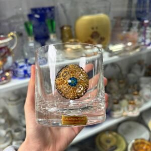 Juego de 6 vasos de whisky de cristal