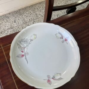 Fuente redonda porcelana verbano