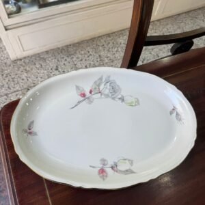 Fuente oval porcelana verbano