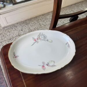 Fuente oval porcelana verbano
