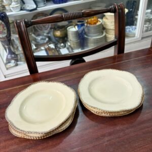 Juego de 6 platos de postre ingleses