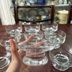 Juego de 9 copas de cristal