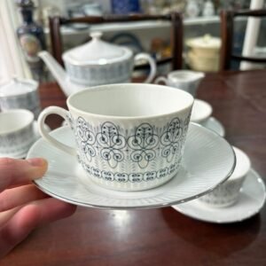 Juego de té porcelana verbano para 6 personas