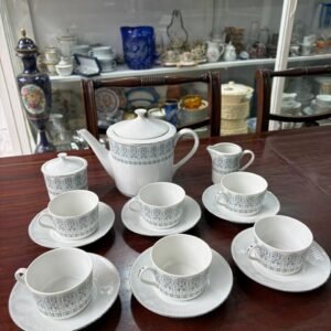 Juego de té porcelana verbano para 6 personas