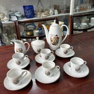Juego de café porcelana para 6 personas