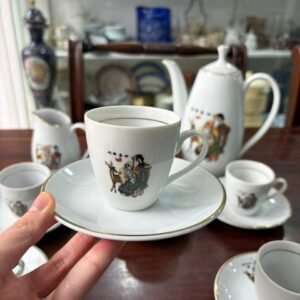 Juego de café porcelana para 6 personas