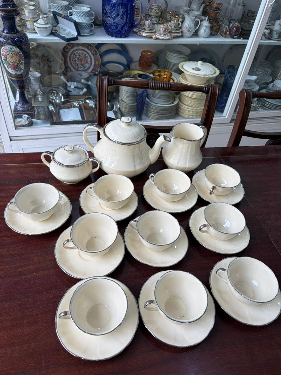 Juego de té inglés ALFRED MEAKIN con guarda en color plateado para 10 personas - Imagen 3
