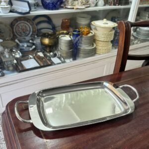 Fuente con asas platería