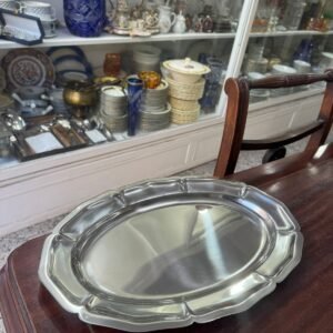 Fuente oval platería