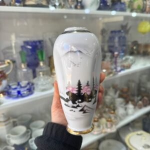 Florero porcelana tsuji estilo oriental