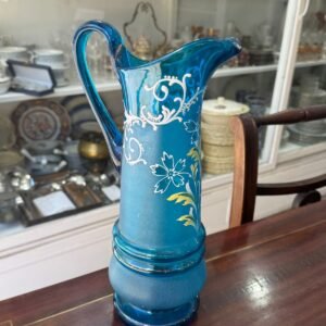 Jarra celeste estilo veneciana pintada a mano