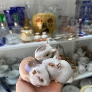 Figura porcelana DANESA 3 hamsters